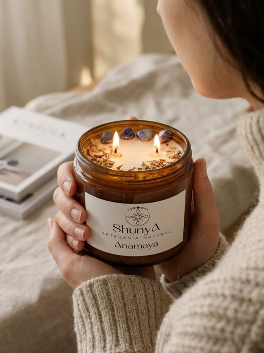 Vela aromática artesanal Anamaya