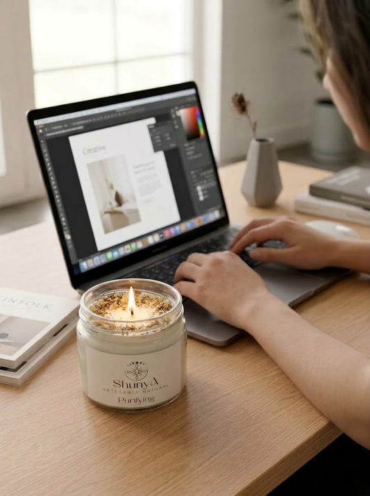 Vela aromática artesanal Purifying
