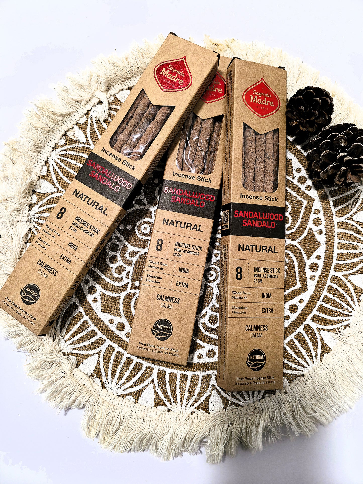 Incienso Natural de Sándalo · Sagrada Madre