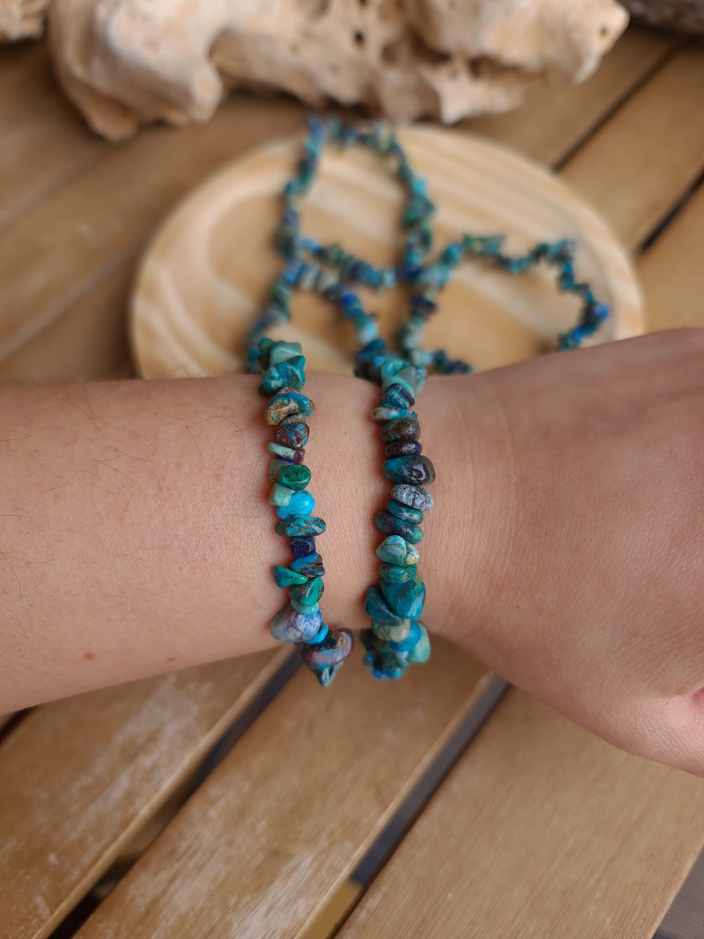Pulsera chip de Crisocola