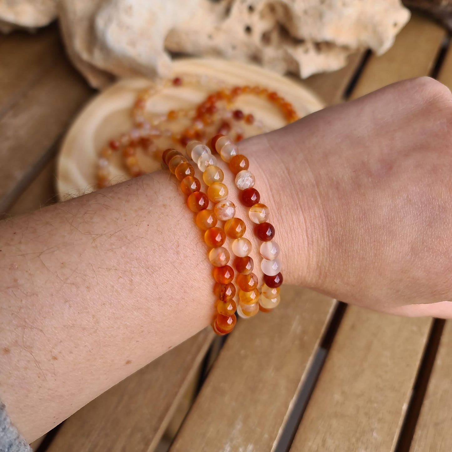 Pulsera de Cornalina 6 mm