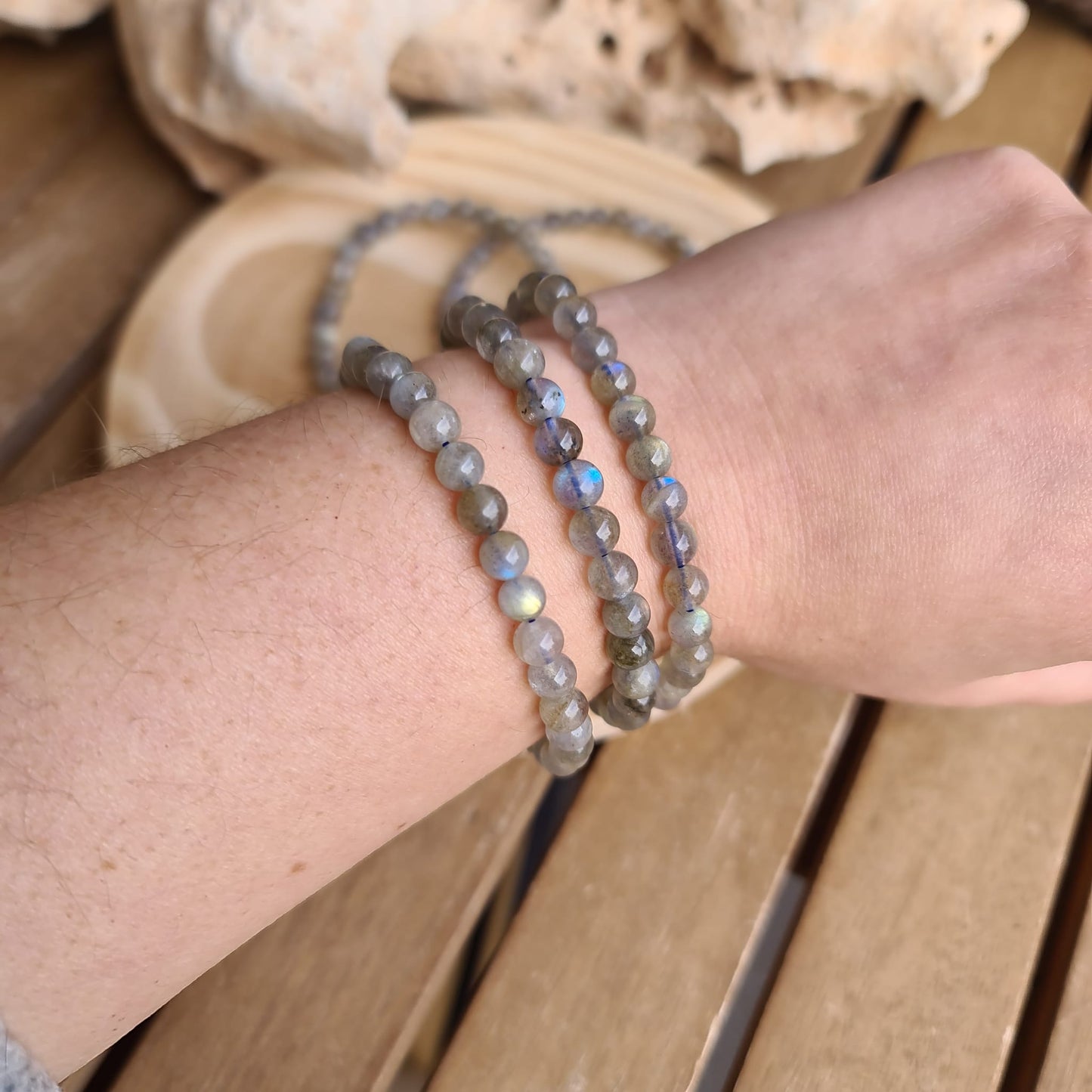 Pulsera de Labradorita 6 mm