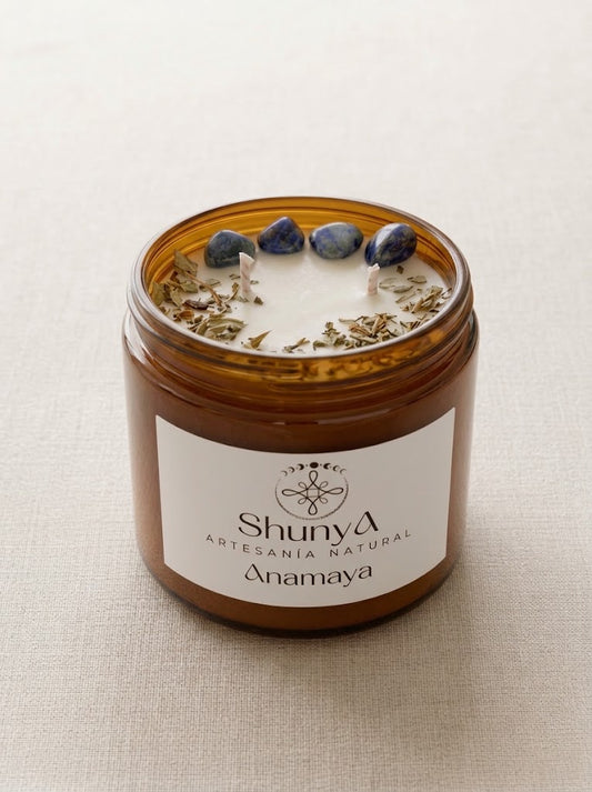 Vela aromática artesanal Anamaya
