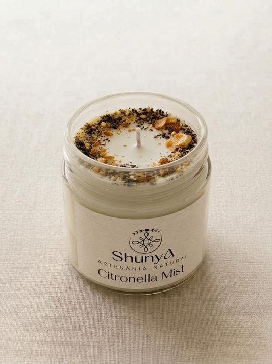 Vela aromática artesanal repelente Citronella Mist
