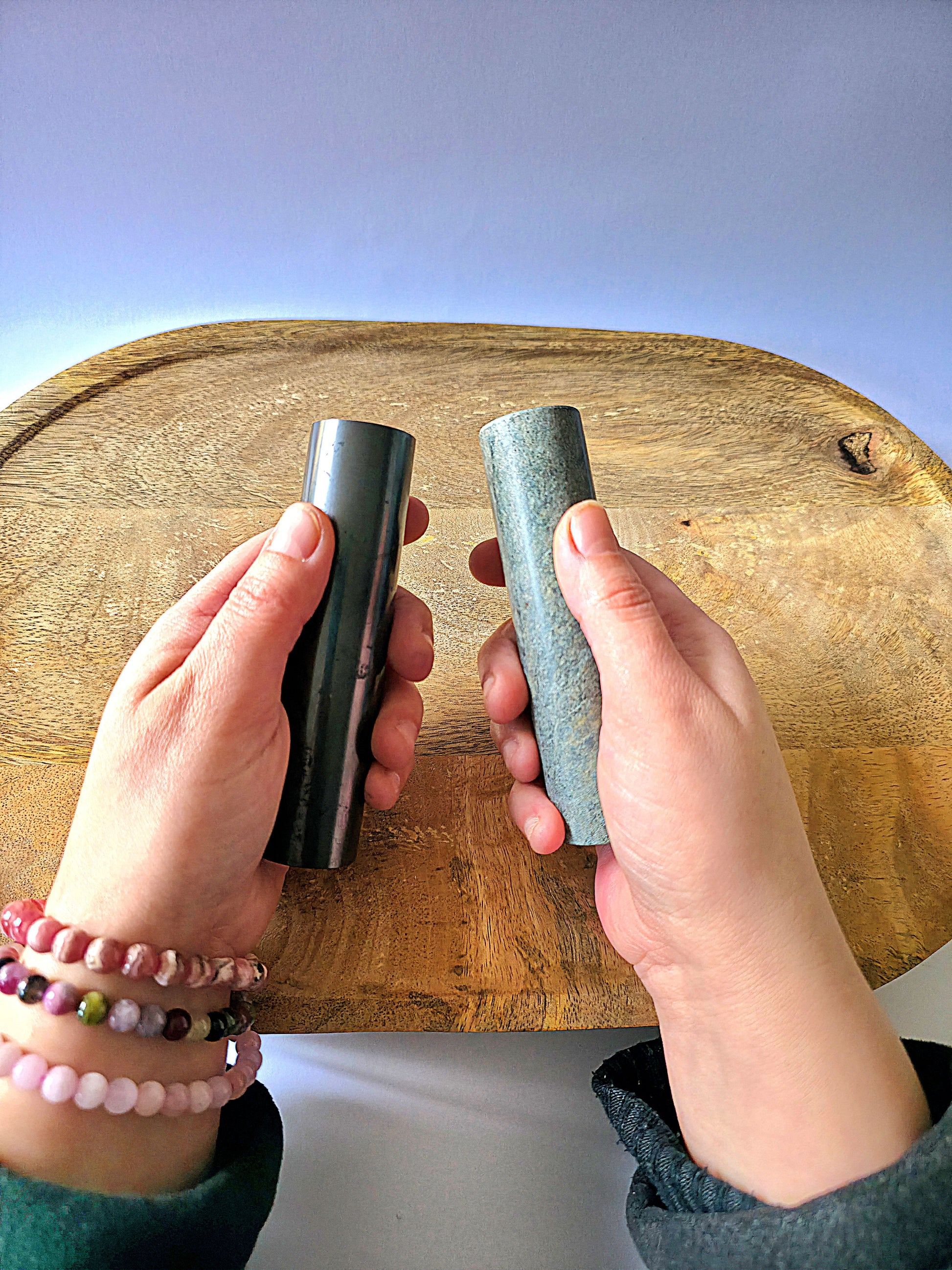 set barras polaridad energética minerales naturales reiki meditación armonización