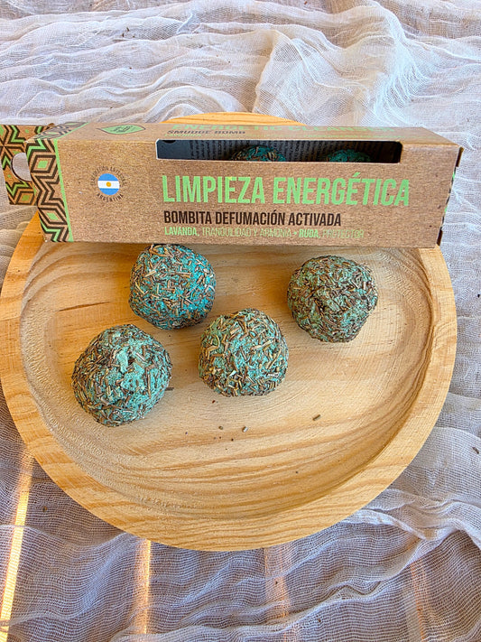 Caja de 4 bombitas de defumación activada Limpieza Energética de Sagrada Madre
