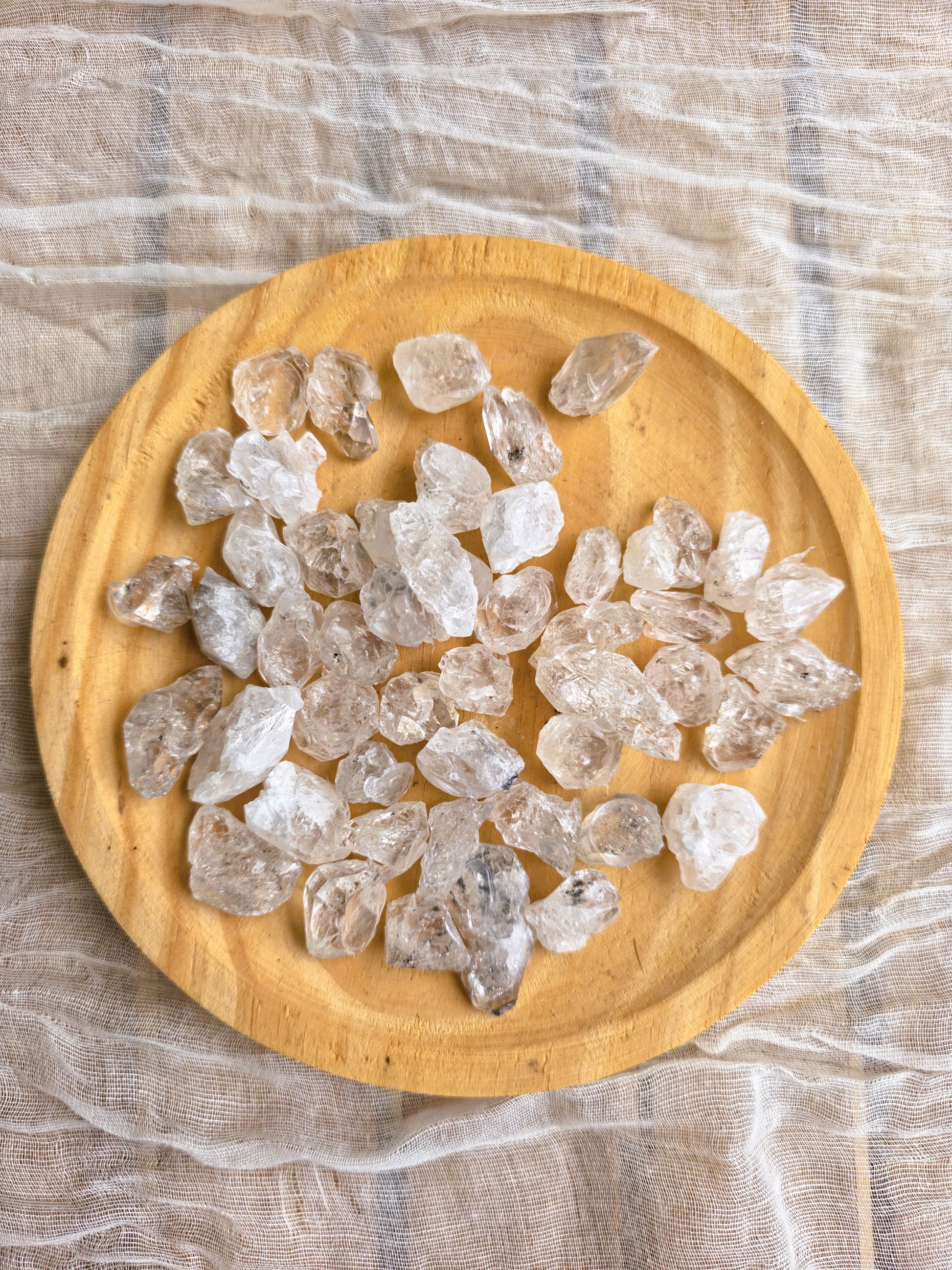 Cuarzo Diamante Herkimer en bruto cristal natural