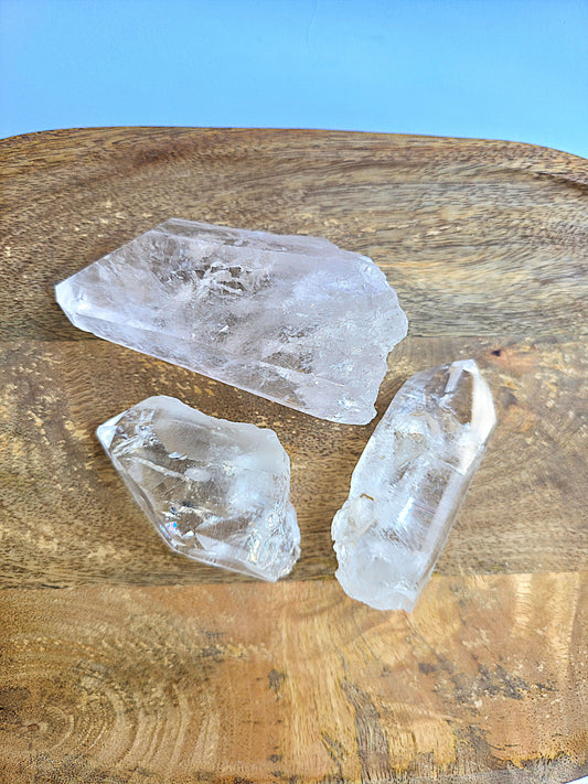 Cuarzo lemuriano puntas semipulidas cristal maestro foto 1