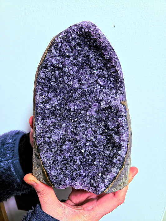 Drusa de amatista natural calidad extra AA pieza única