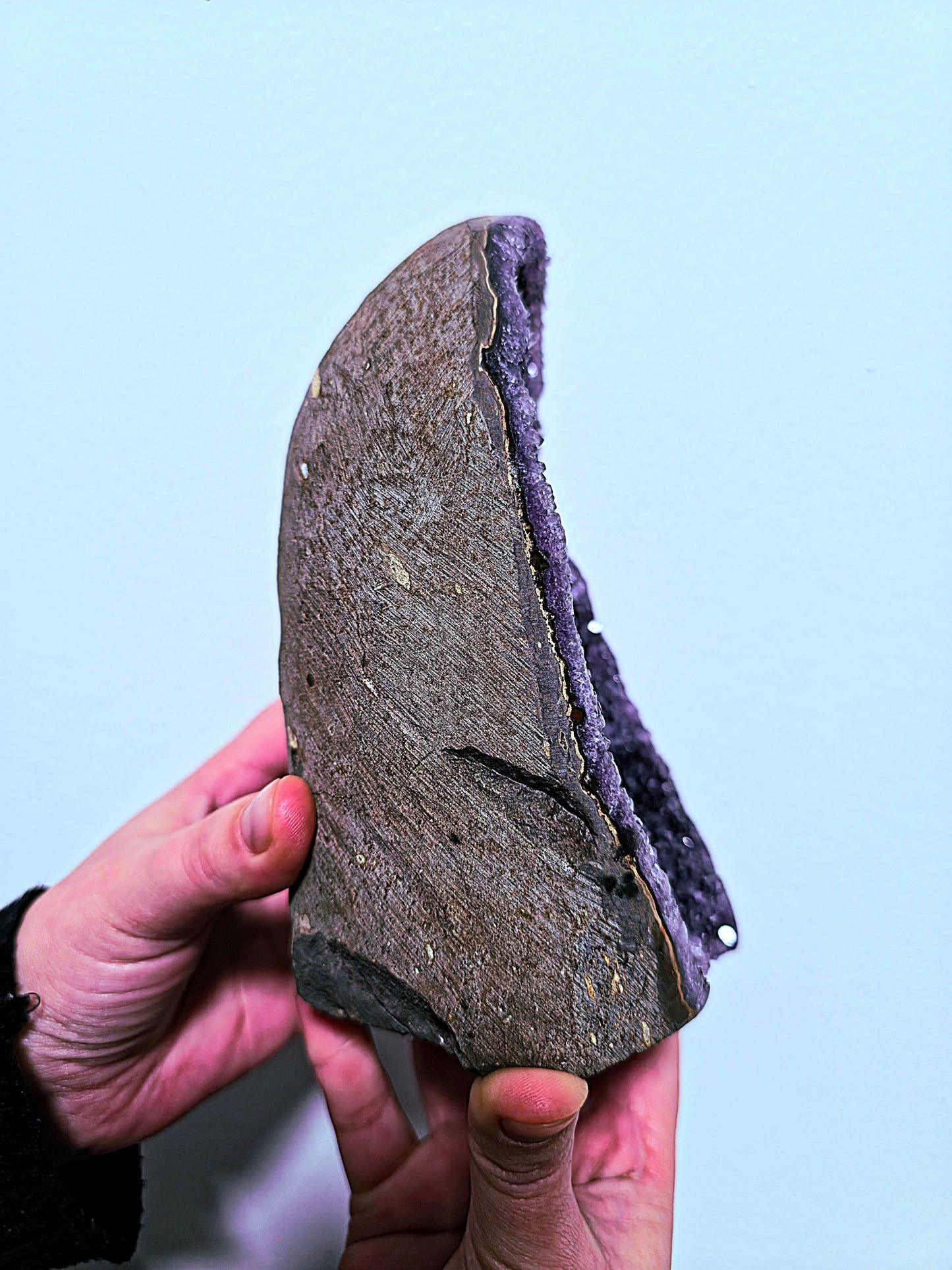 Drusa de amatista para limpieza energética y protección del hogar