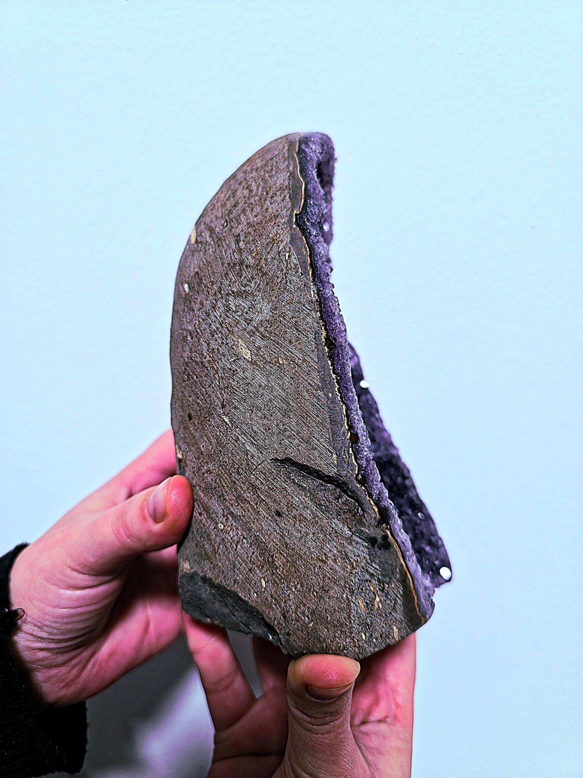 Drusa de amatista para limpieza energética y protección del hogar