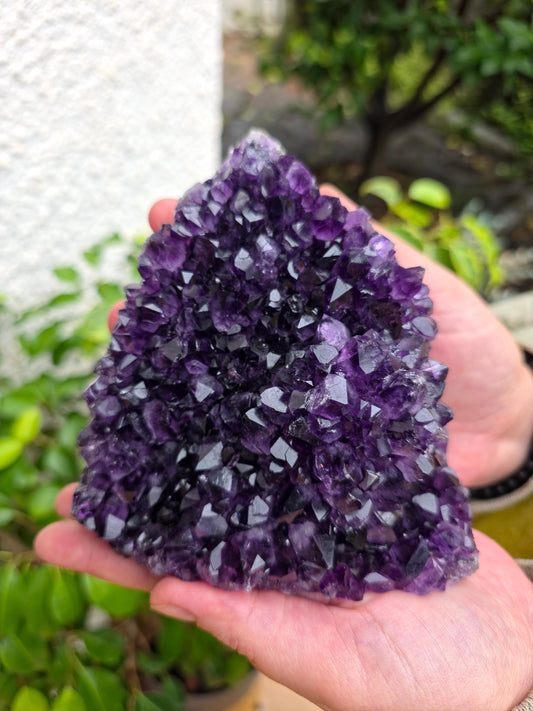Drusa de amatista de Uruguay AAA 10–16 cm