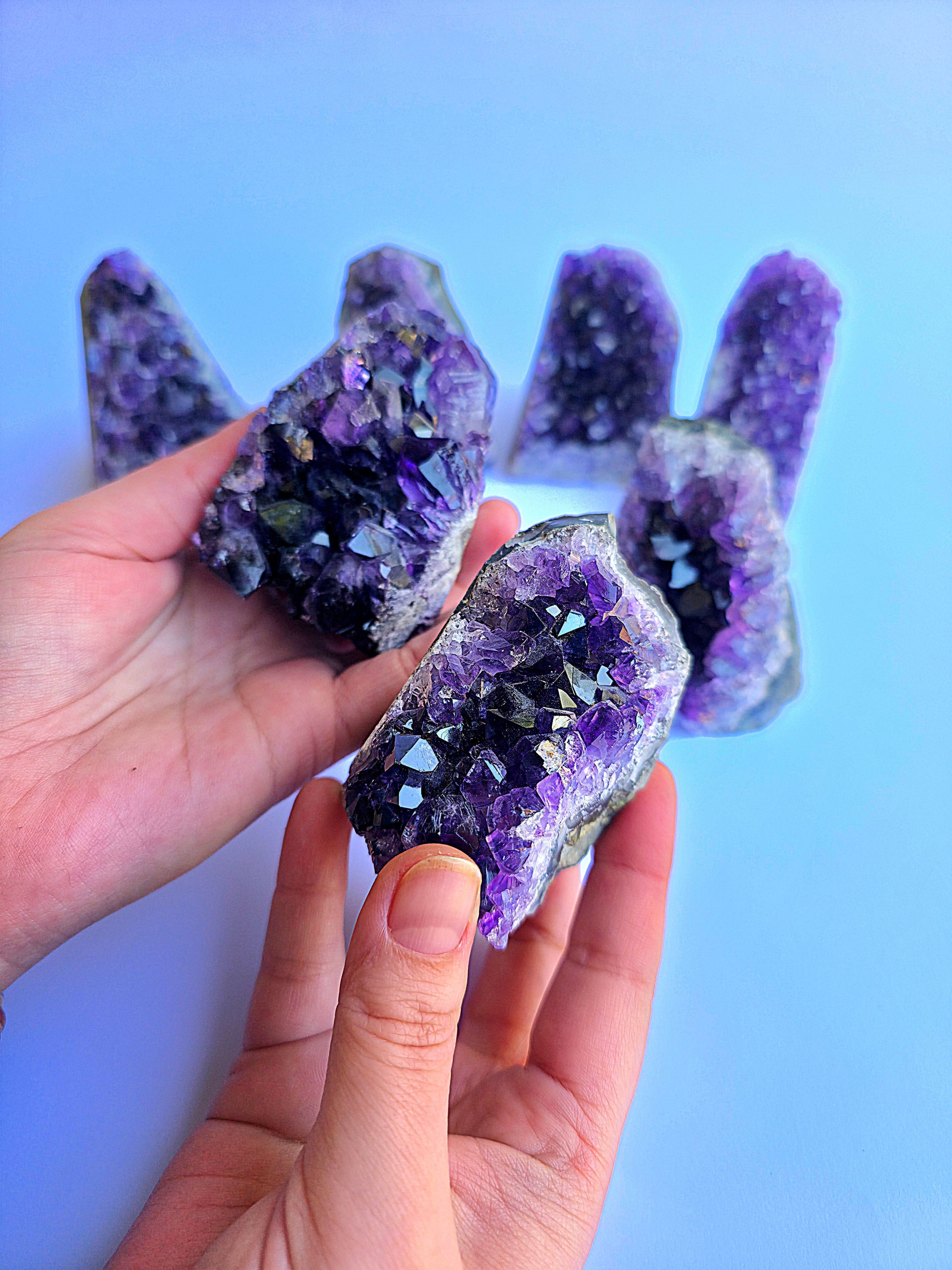 Drusa amatista calidad super extra AAA 6 a 8 cm foto 2