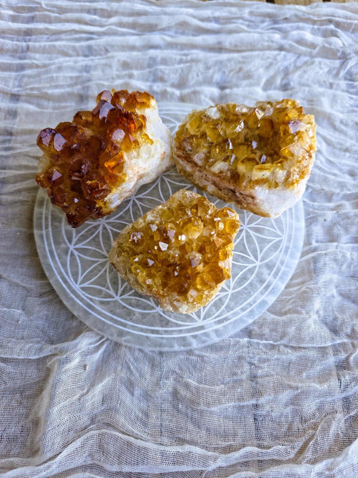 drusa citrino natural calidad premium