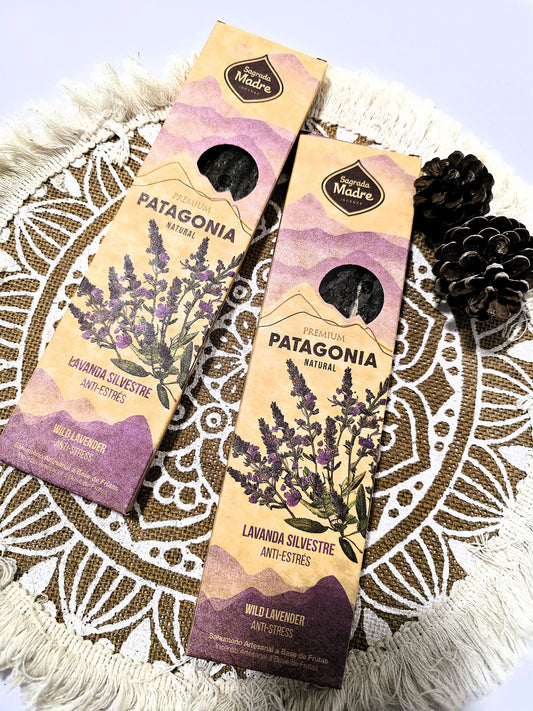 Incienso natural Patagonia lavanda silvestre Sagrada Madre – varillas artesanales