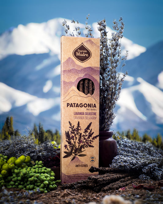 Incienso natural Patagonia lavanda silvestre Sagrada Madre – varillas artesanales foto 1