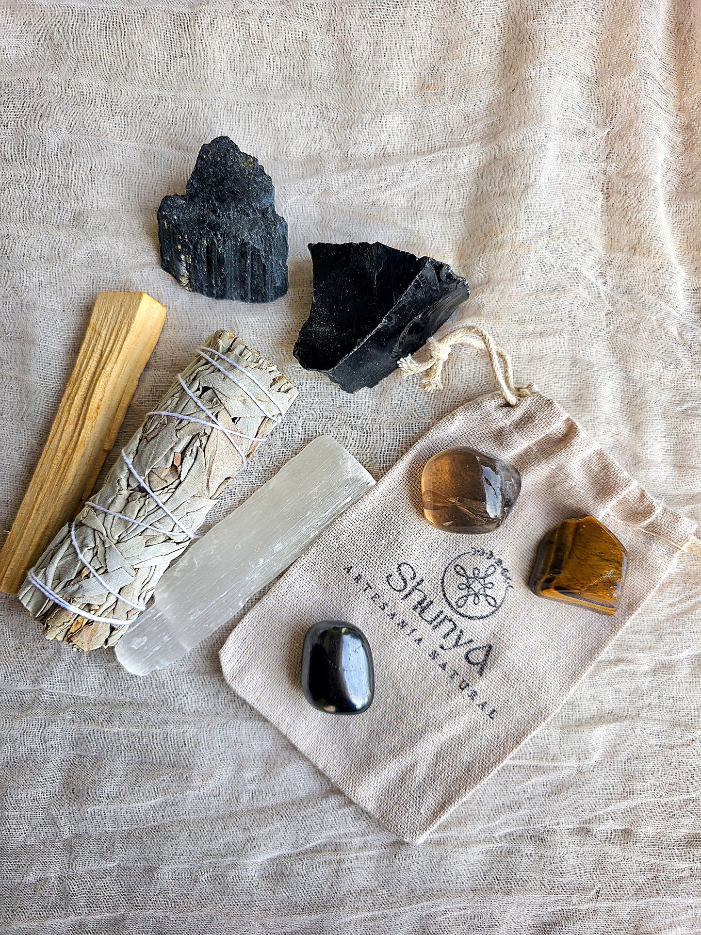 pack eclipse protector proteccion energetica turmalina obsidiana shungita cuarzo ahumado