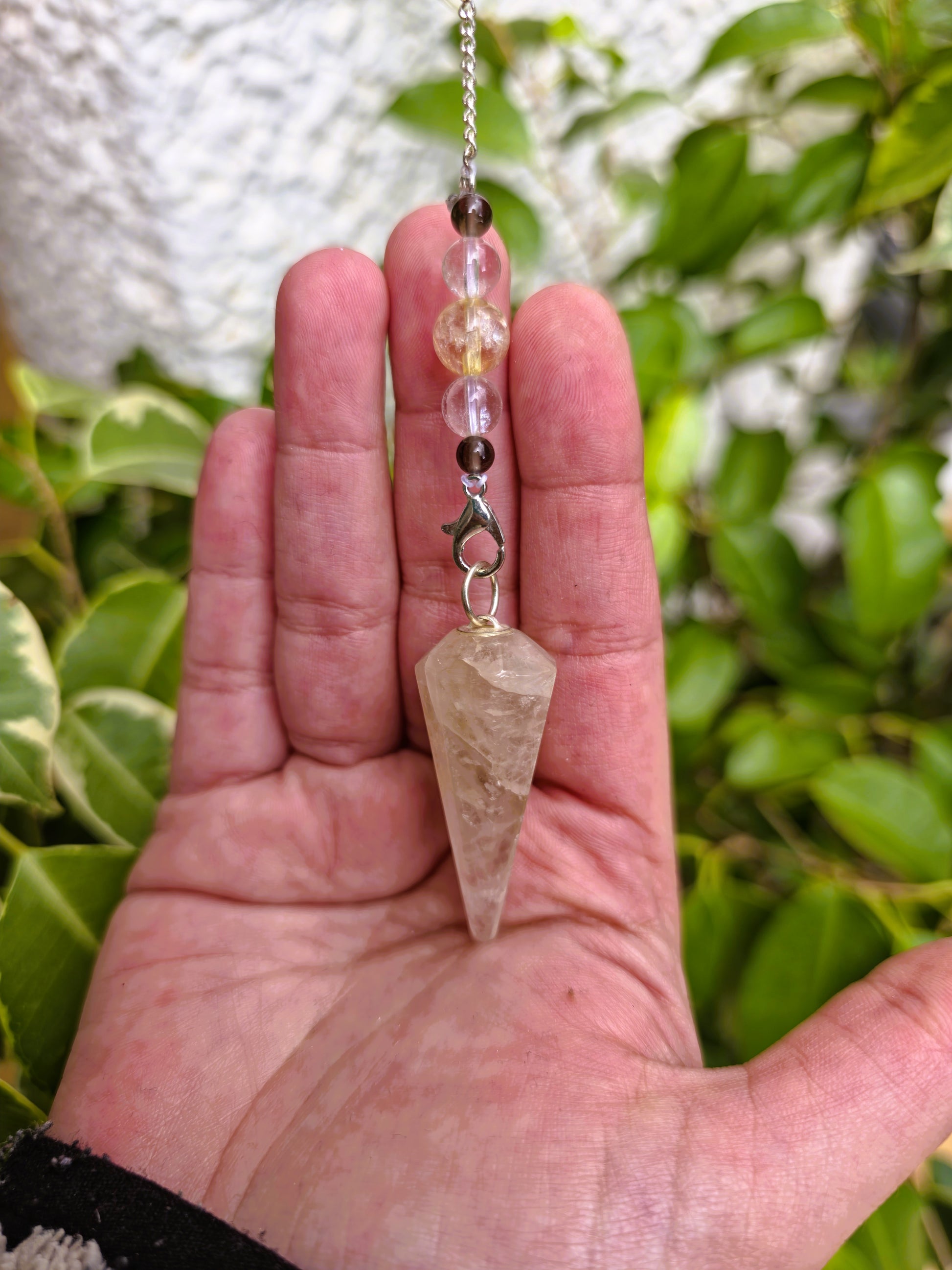 Citrino péndulo espiritual abundancia armonía