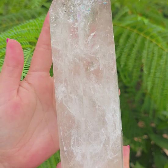 Puntas y prismas de Cuarzo Maestro natural Super Extra piezas únicas video