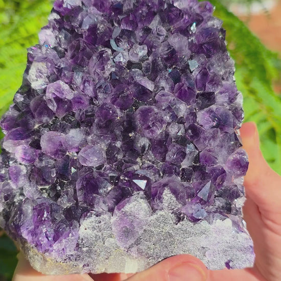 Drusa de Amatista AAA joya pieza única grande