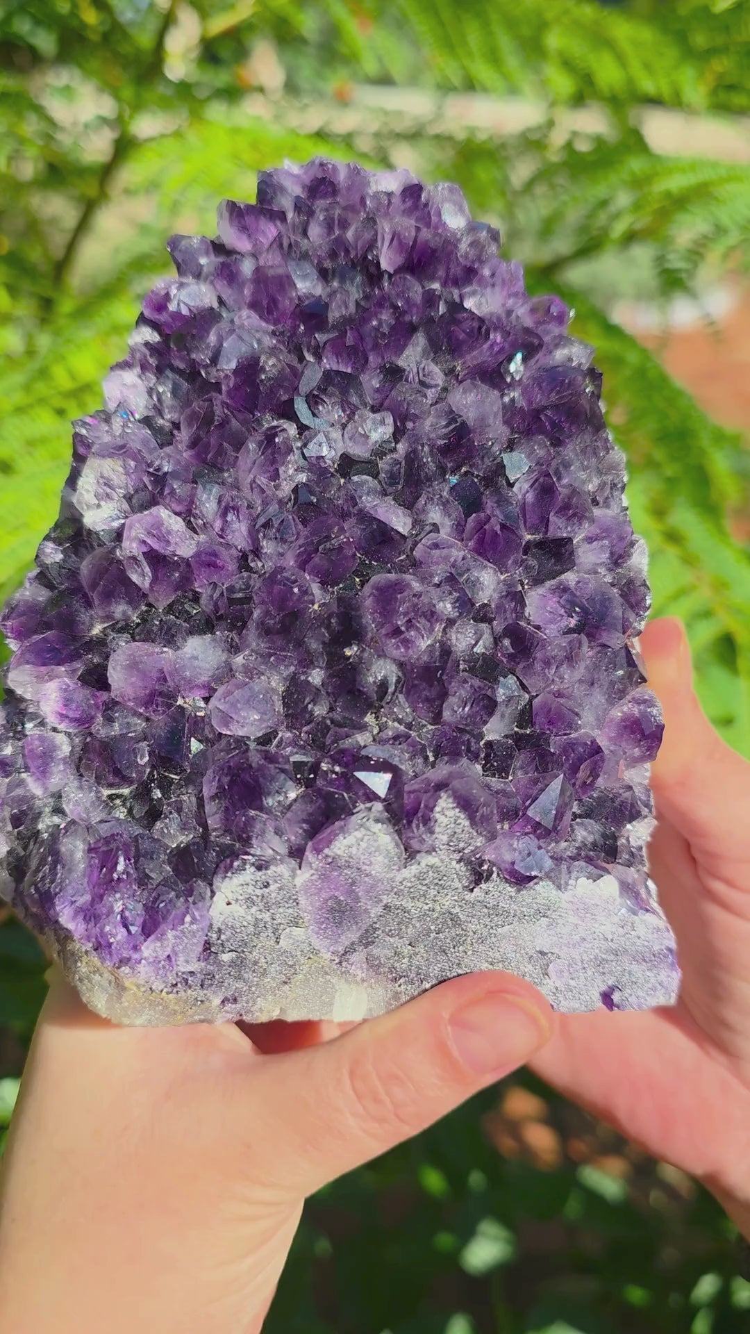 Drusa de Amatista AAA joya pieza única grande