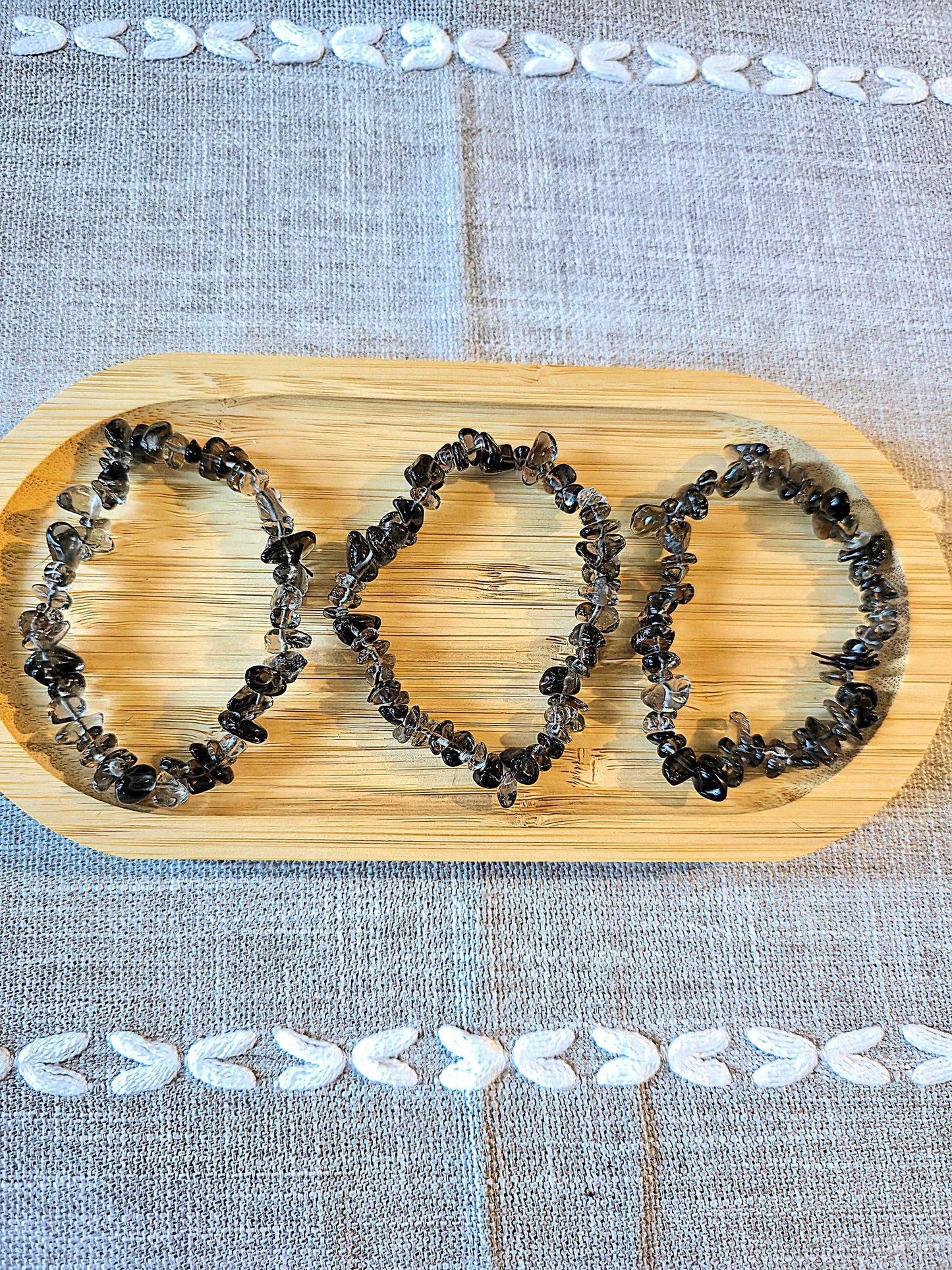 pulsera cuarzo ahumado protección energética