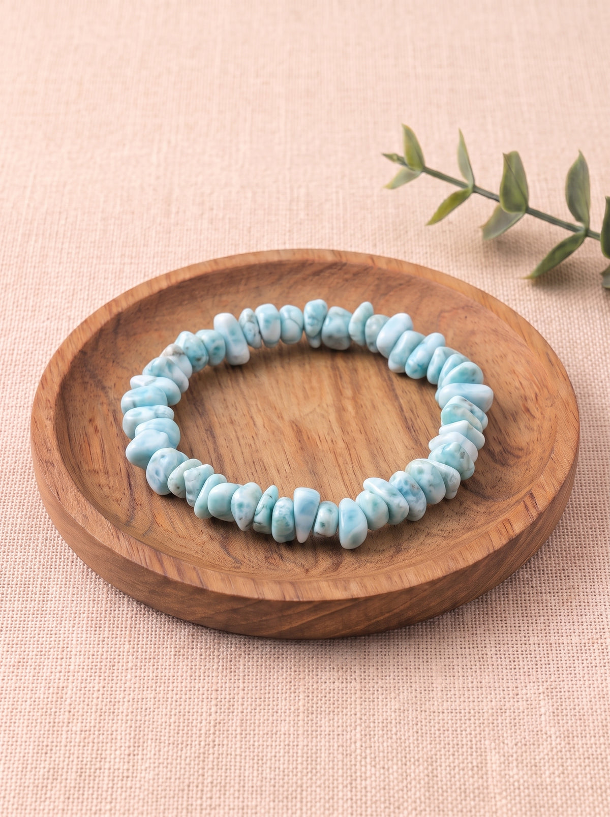 pulsera chips larimar natural calidad AA 1