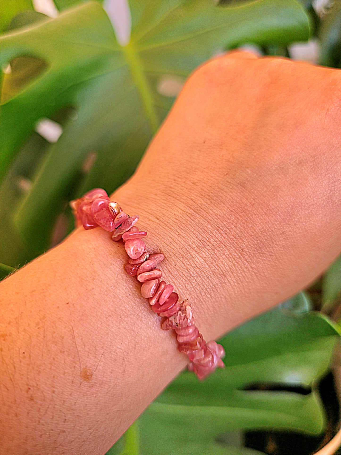 pulsera chips rodocrosita calidad AA