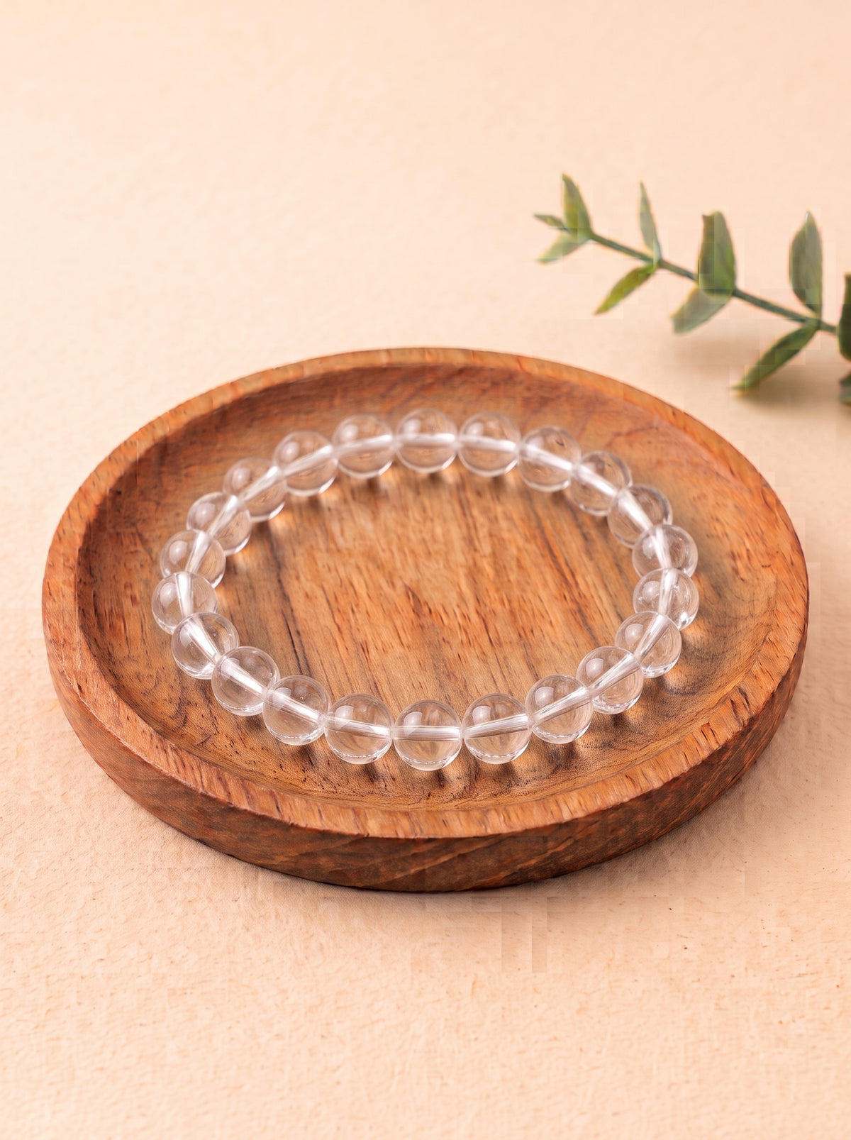 Pulsera de cuarzo cristal natural transparente cuentas 6 mm pulsera energética de limpieza y claridad mental 1