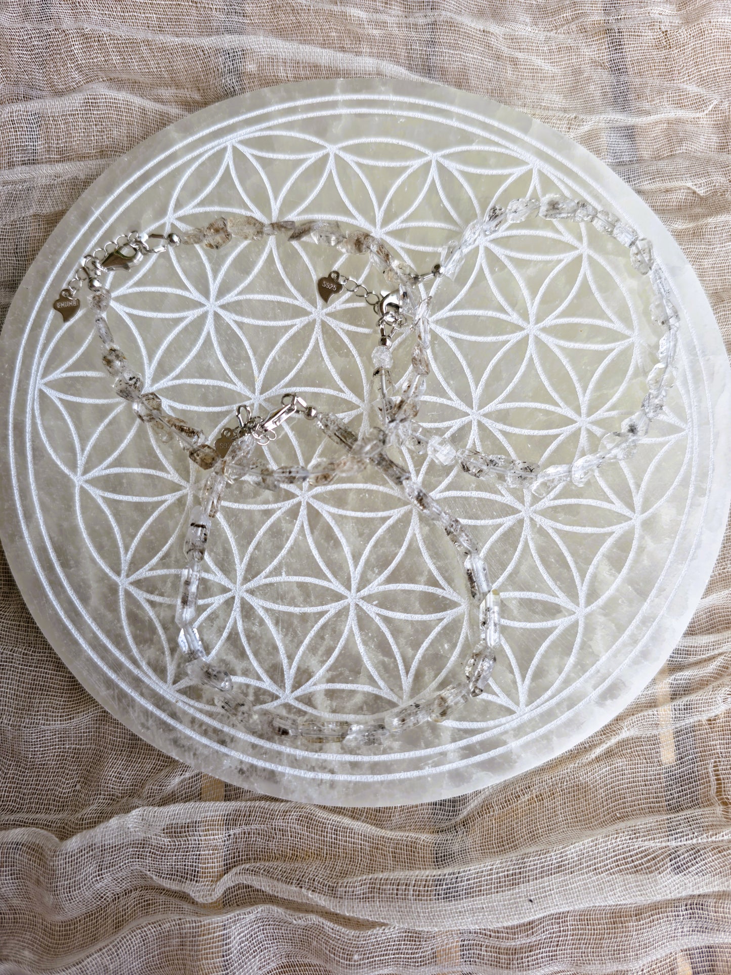 Pulsera cuarzo herkimer meditación energía claridad