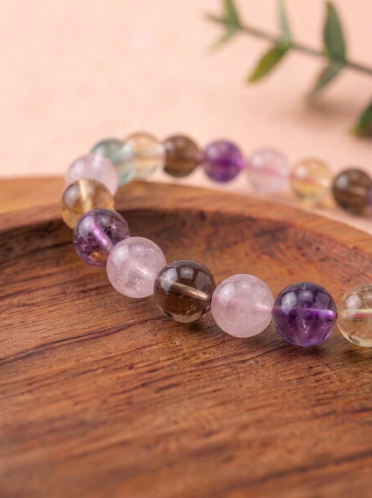 pulsera fluorita arcoiris 6 mm foto 3
