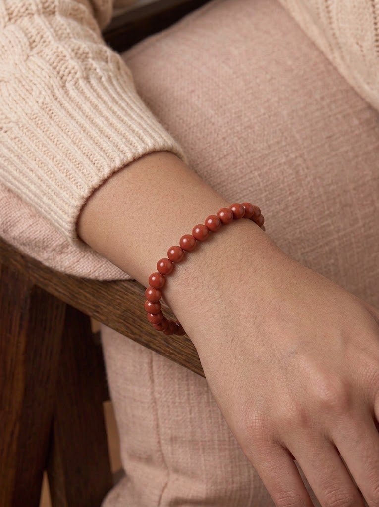 pulsera jaspe rojo foto 2