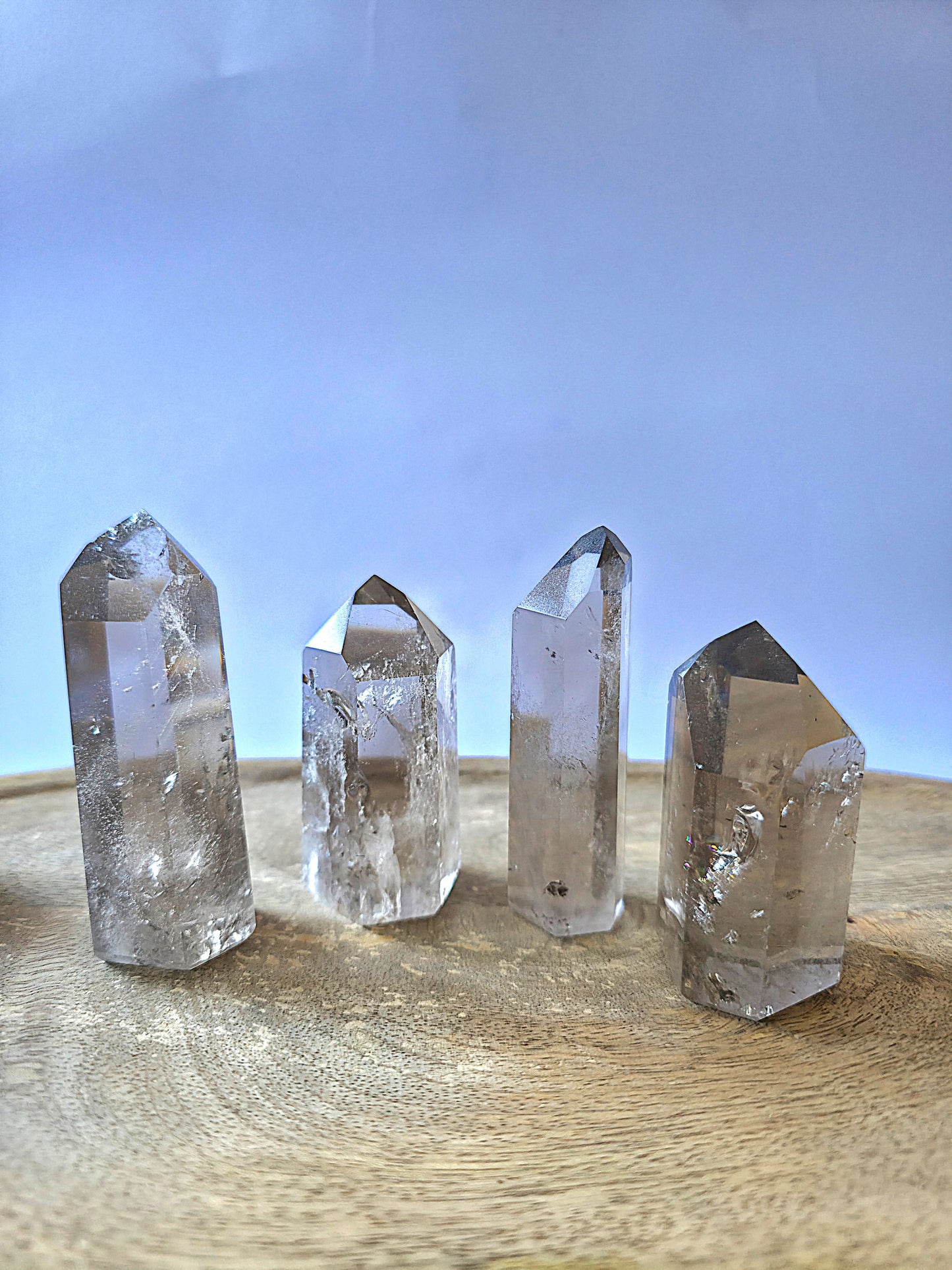 Puntas de cuarzo ahumado de 7 a 8 cm aprox.