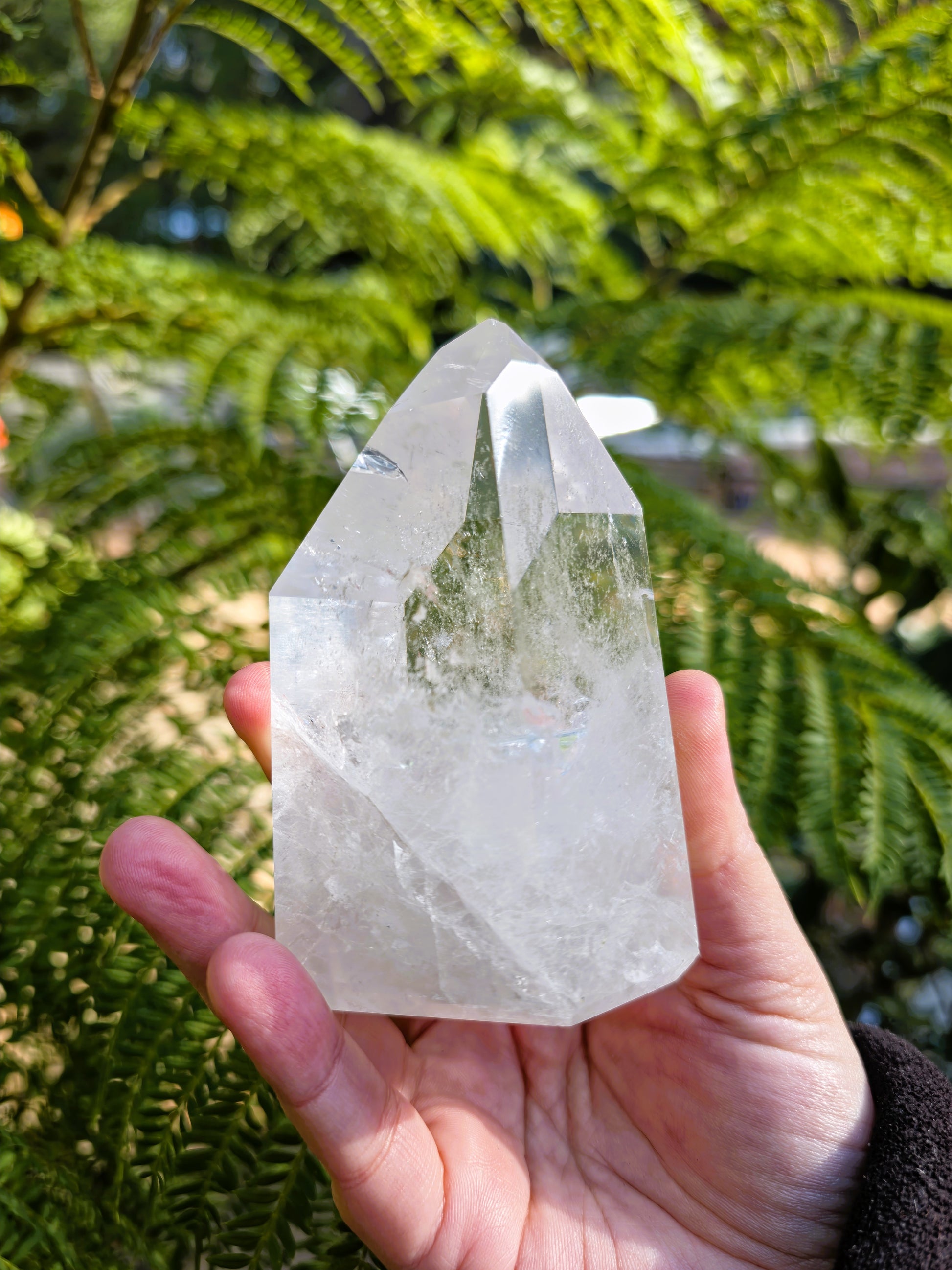 punta cuarzo cristal de alta vibración