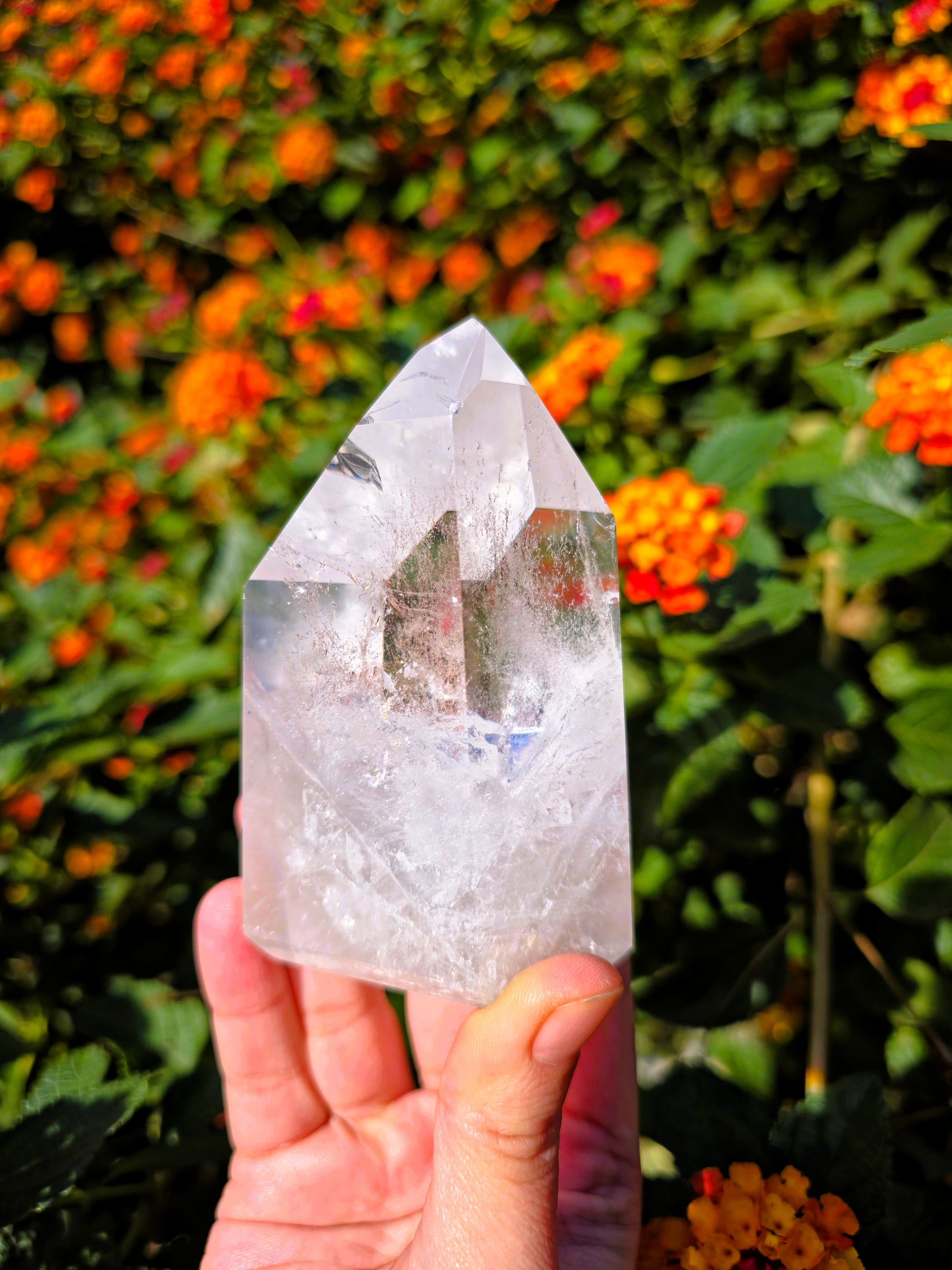 punta generadora de cuarzo blanco. Cuarzo Maestro de alta vibración