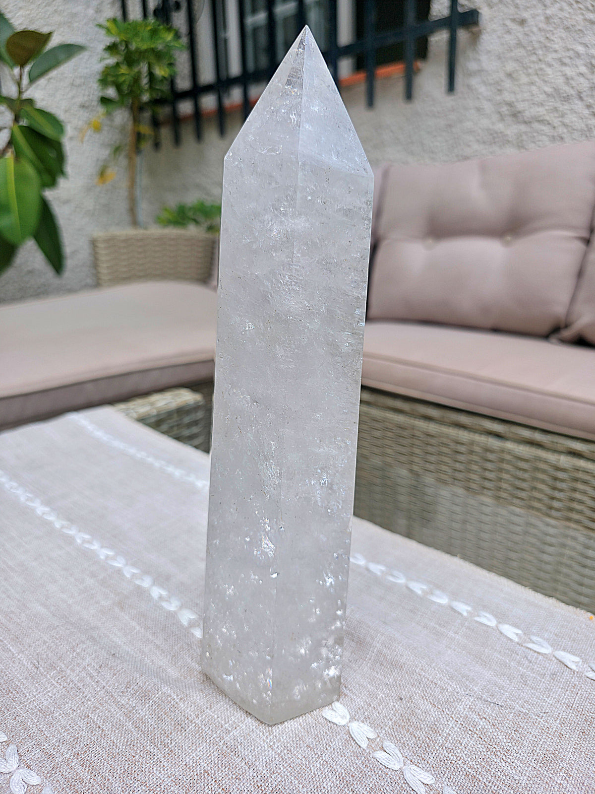 Punta Torre de Cuarzo Maestro Cristal XXL calidad Extra de 2,445 kg foto 1