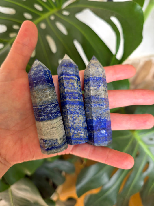 Set de puntas generadoras de Lapislázuli de 7 x 2,5 cm
