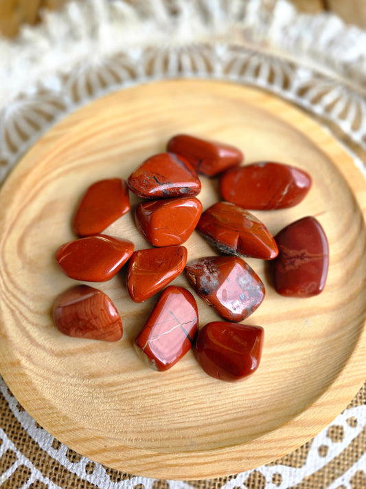 Set de rodados pulidos de Jaspe Rojo