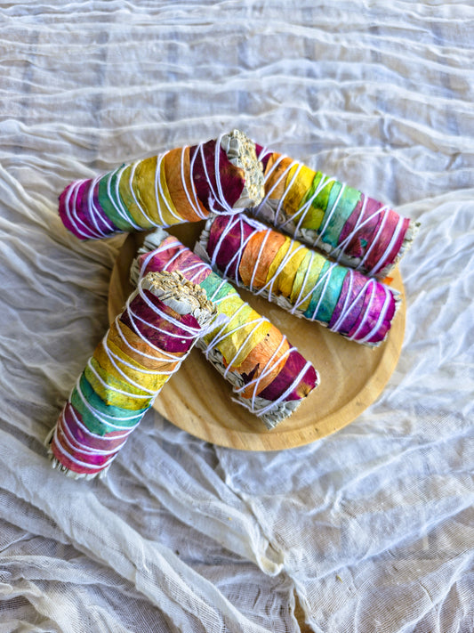 Atado de salvia blanca 7 chakras para limpieza energética