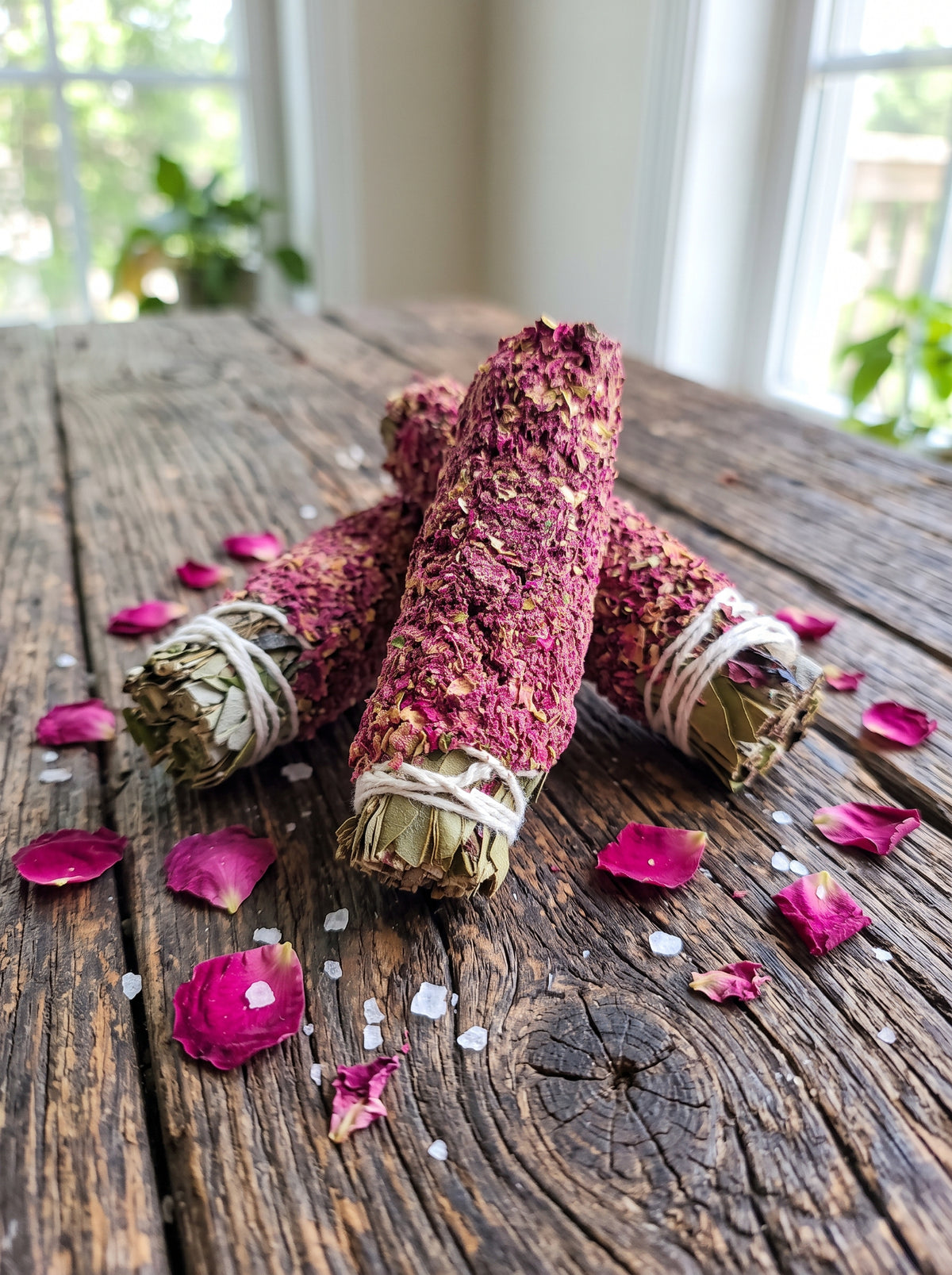 sahumito rosas sagrada madre artesanal pétalos rosas rojas atraer amor foto 1