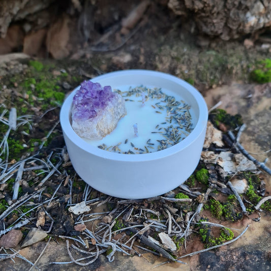 Vela aromática artesanal Amethyst